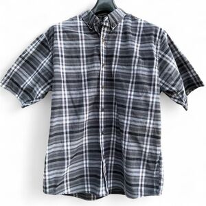 Classic Walnut Creek Black and White Plaid Button Down Shirt